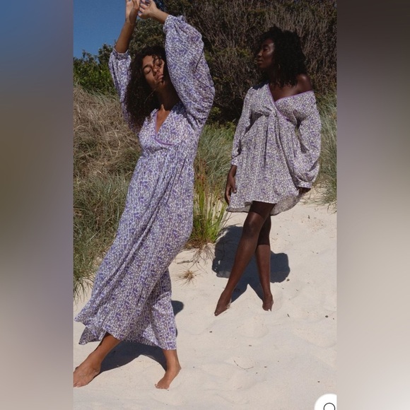 Daughter of India Binita Maxi Dress Violet Size XS - Picture 3 of 15